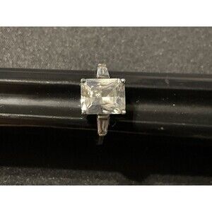 925 Vintage CZ Ring Size 8